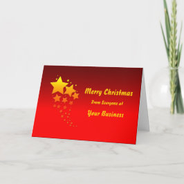 Logo Promo Business Red Gold Frohe Weihnachten