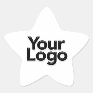 Logo-Promotionsmarketing für Kleinunternehmer Stern-Aufkleber