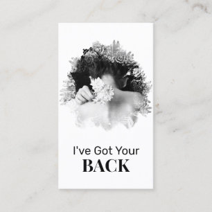 *~* Logo QR Chiropraktiker Chiropractic Wellness-C Visitenkarte