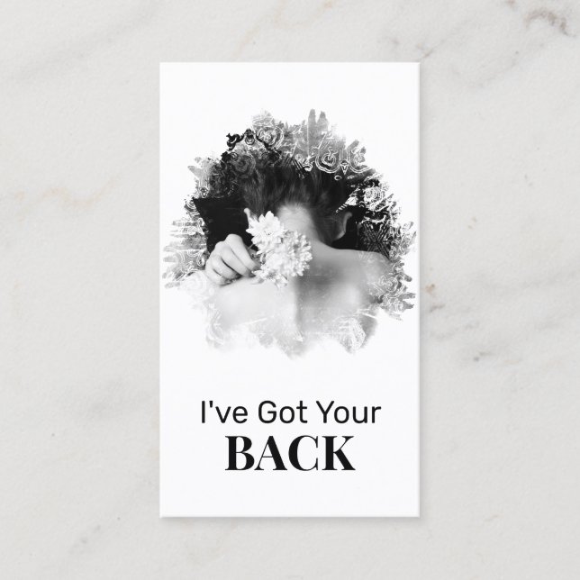 *~* Logo QR Chiropraktiker Chiropractic Wellness-C Visitenkarte (Vorderseite)