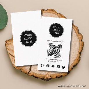 Logo QR-Code Benutzerdefinierte Social-Media-Icons Visitenkarte