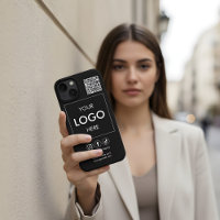 Logo QR Code Business Beruflich iPhone Case
