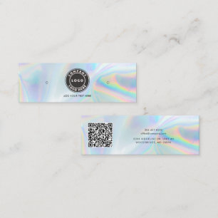 Logo QR Code Holographic Stuhl Earring Display Car Mini Visitenkarte