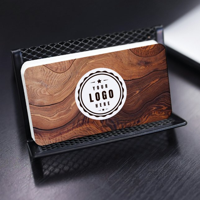 Logo QR Code Moderne Holzschreinerkonstruktion Visitenkarte (Von Creator hochgeladen)