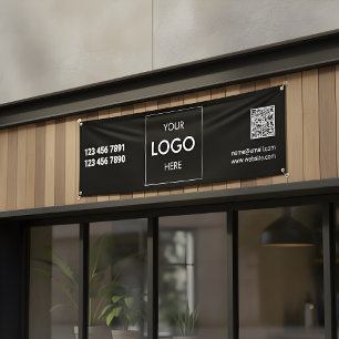 Logo QR Code Modernes Banner