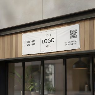 Logo QR Code Modernes Banner