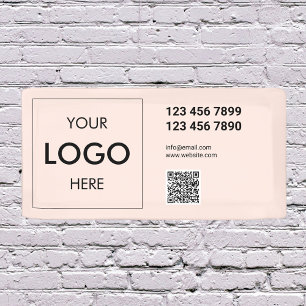 Logo-QR-Code Modernes Berufliches Banner