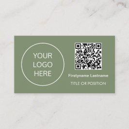 Logo QR Code Sage Grüne Visitenkarte