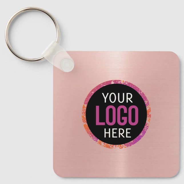 Logo, QR-Code Schlüsselanhänger (Vorderseite)