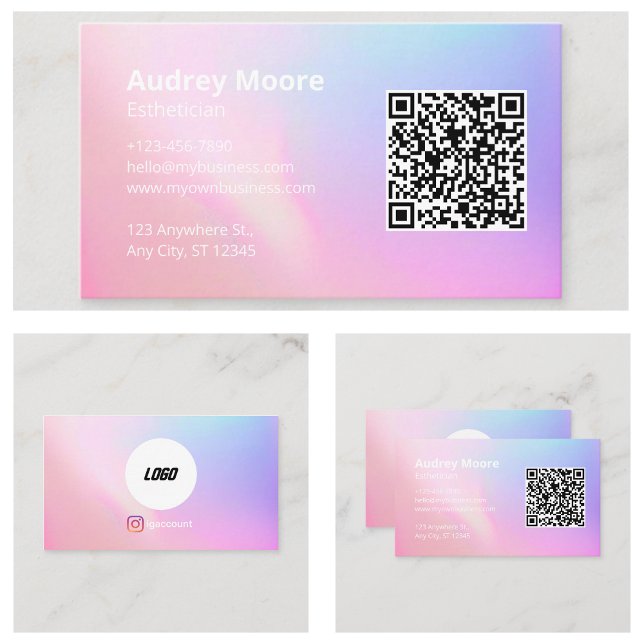 Logo-QR-Code Visitenkarte (Logo QR Code Business Card
)