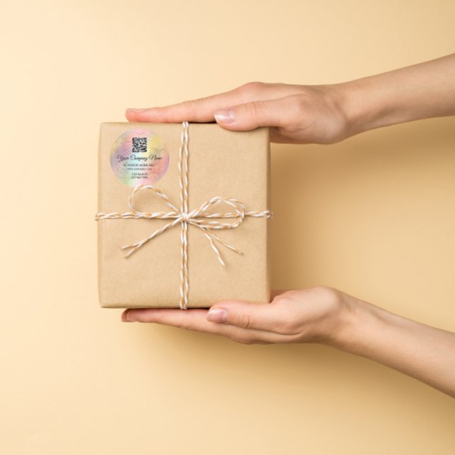 Logo QR-Code Werbeshop-Logo Runder Aufkleber (Von Creator hochgeladen)