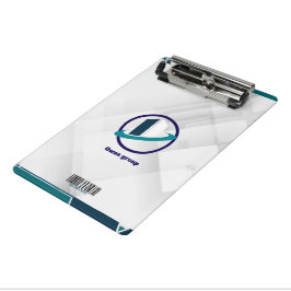  Logo & QR CODE white background Mini Klemmbrett