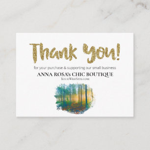 *~* LOGO QR DANK DANK, DASS SIE WALDWÜRDE AP8 BEGLEITKARTE