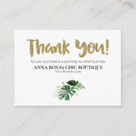 *~* LOGO QR DANK IHNEN TROPISCHE EXOTIK AP8 BEGLEITKARTE