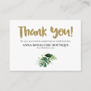 *~* LOGO QR DANK IHNEN TROPISCHE EXOTIK AP8 BEGLEITKARTE