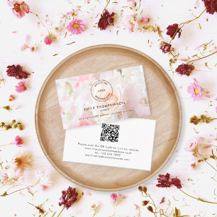 Logo QR Foto Overlay Florist Blume Shop Visitenkarte