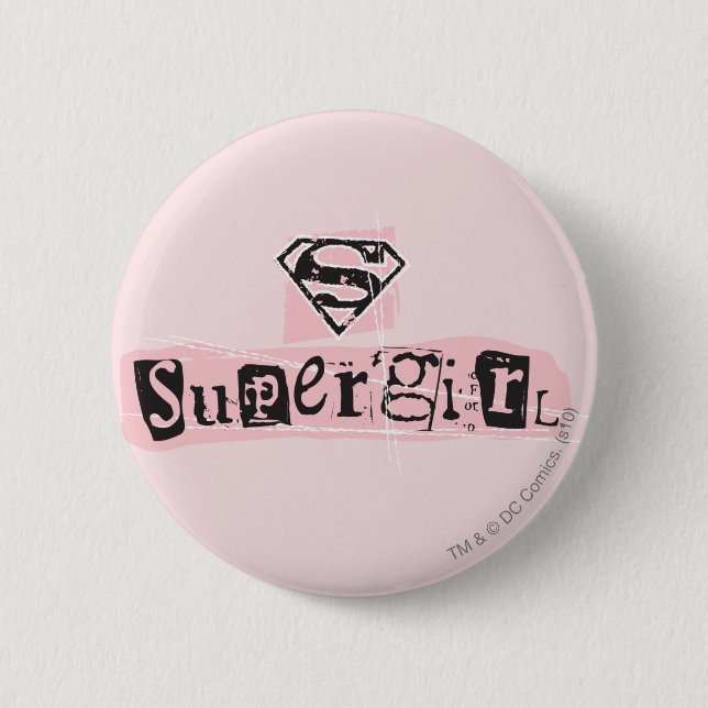 Logo-Ransom für Supergirl Button (Vorderseite)