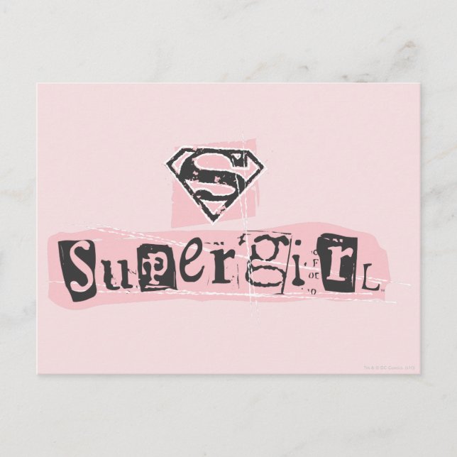 Logo-Ransom für Supergirl Postkarte (Vorderseite)