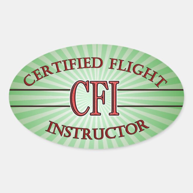 LOGO RED CSF ZERTIFIZIERTER FLUGZEUG OVALER AUFKLEBER (Vorderseite)
