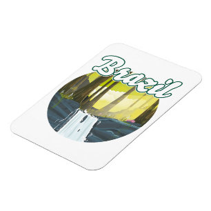 Logo Regenwald Brasilien Magnet