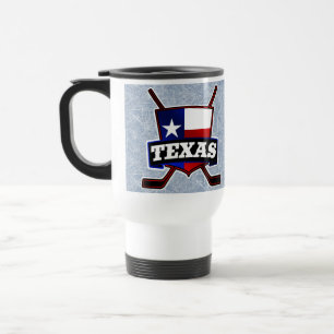 Logo-Reise-Cup für Texas Hockey Flag Reisebecher