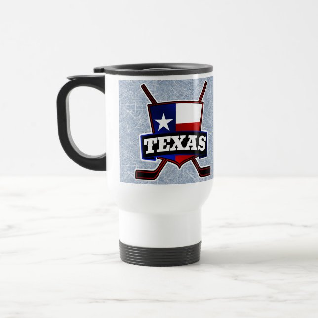 Logo-Reise-Cup für Texas Hockey Flag Reisebecher (Links)
