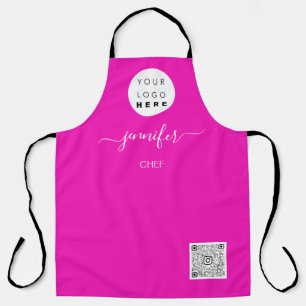 Logo Restaurant Bäckerei Catering Pink Schürze