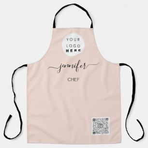 Logo Restaurant Bäckerei Catering Rose Kuchen Schürze