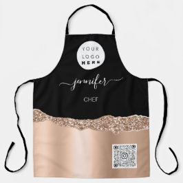 Logo Restaurant Bäckerei Catering Rose Schürze