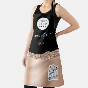 Logo Restaurant Bäckerei Catering Rose Schürze