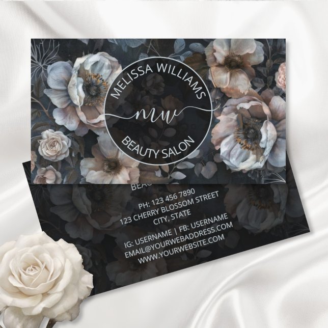 Logo "Rosa Blume" Visitenkarte (Von Creator hochgeladen)