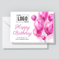Logo Rosa Künstlerische Luftballons Geschäft Gebur