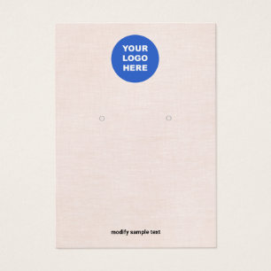 Logo-Rosa-Ohrensichtkarte hinzufügen