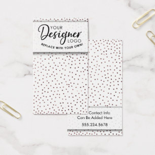 Logo-Rose Gold Confetti Ohrring-Anzeige
