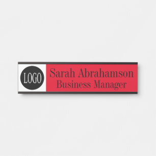Logo Rot Corporate Business Büro Türschild