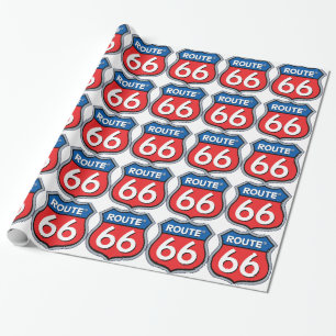 Logo "Route 66" Geschenkpapier