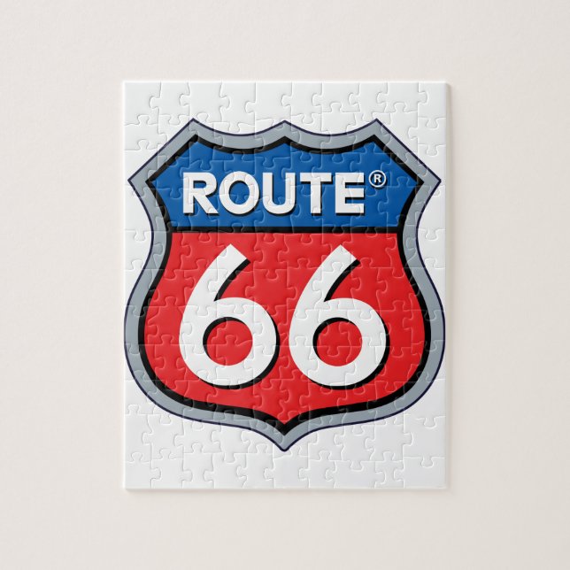 Logo "Route 66" Puzzle (Vertikal)