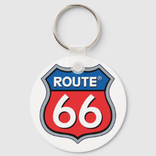 Logo "Route 66" Schlüsselanhänger