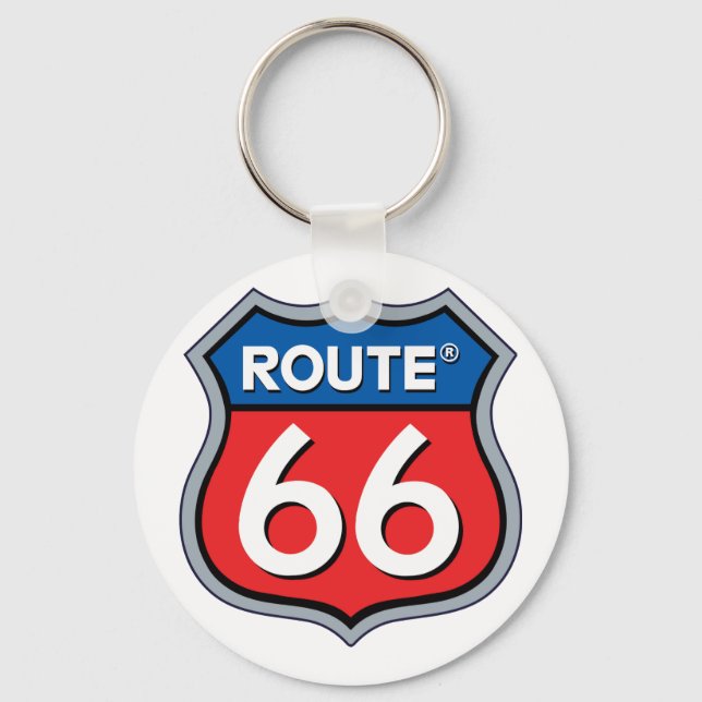 Logo "Route 66" Schlüsselanhänger (Vorderseite)