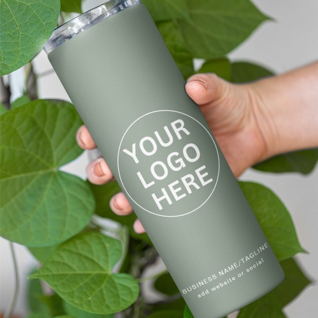 Logo "Sage Green" l Beruflich Business Thermosbecher (Von Creator hochgeladen)
