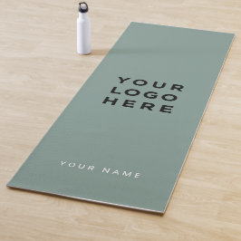 Logo Sage Green Name Unternehmen Werbeaktion Insta Yogamatte