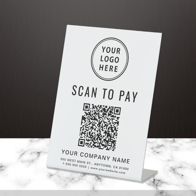 Logo-Scan zur Zahlung Erstellen Ihres QR-Codes Sockelschild (Von Creator hochgeladen)