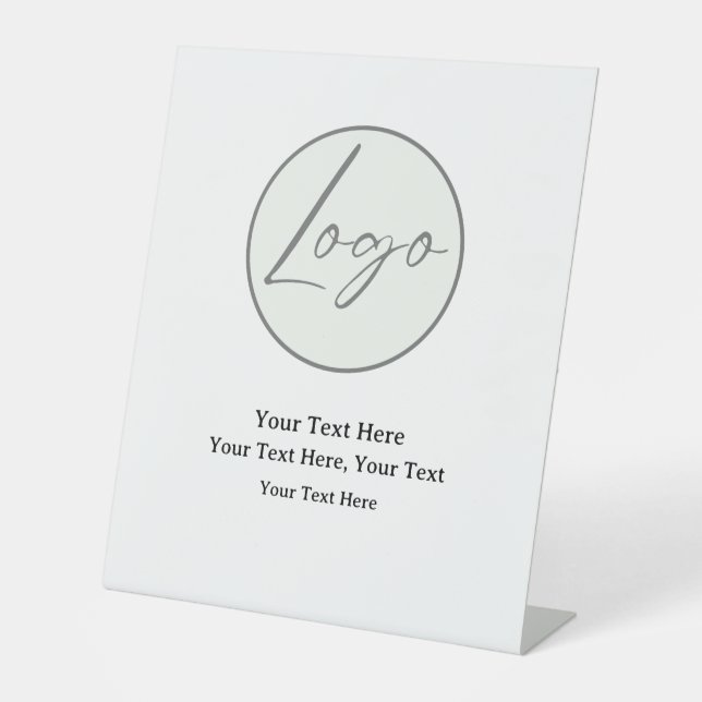 Logo-Schild Sockelschild (Vorderseite)