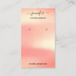 Logo-Schmuck-Karte Social Media-Rose Blush Visitenkarte