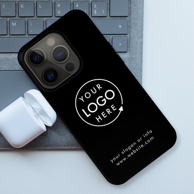 Logo schwarz | Business Minimalistisch iPhone Case (Von Creator hochgeladen)