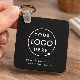 Logo schwarz | Unternehmensförderung Minimalistisc Schlüsselanhänger