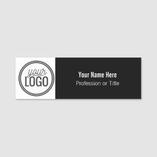 Logo Schwarz & Weiß Einfach Professioneller Name Namensschild