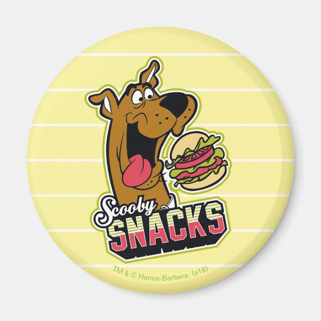 Logo "Scooby-Doo "Scooby Snacks" Magnet (Vorne)