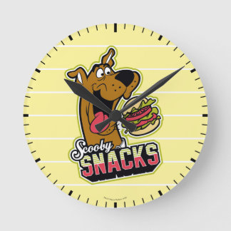 Logo "Scooby-Doo "Scooby Snacks" Runde Wanduhr
