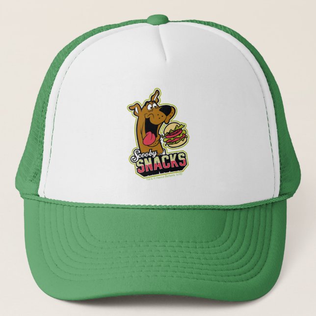 Logo "Scooby-Doo "Scooby Snacks" Truckerkappe (Vorderseite)